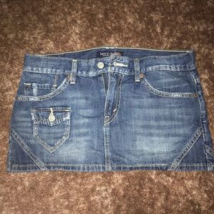 Denim mini skirt